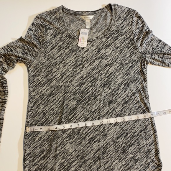 Soma XSmall Asymmetrical Long Sleeve Tunic Black/Gray New D25 - Picture 8 of 12